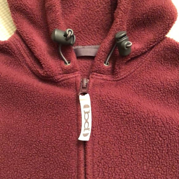 Vintage Board Dokter Thick Fleece Hoodie Burgundy Hooded Toggles Youth L  - #404 - Picture 5 of 12